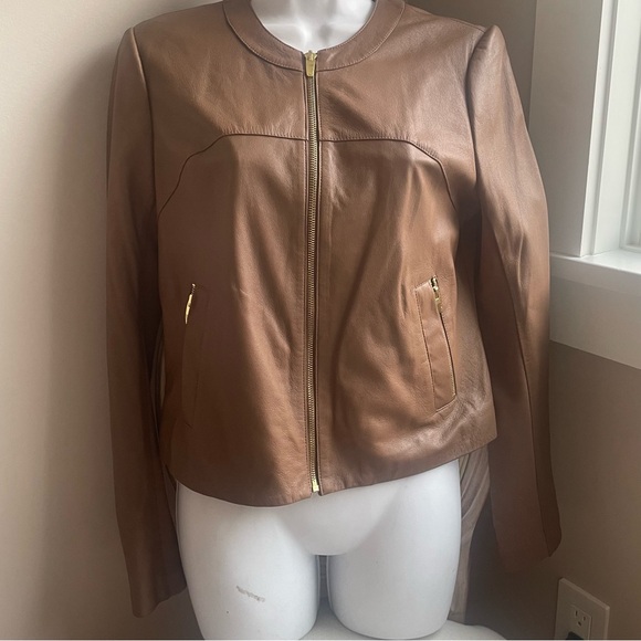 VIA SPIGA brown soft leather jacket